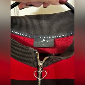 Lazy Oaf black and red sweater dress